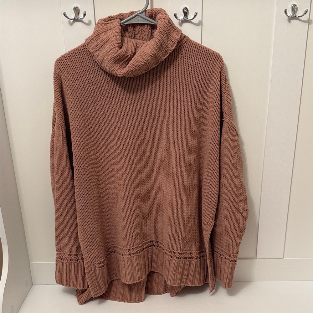 Aerie Women's Cowl Neck Sweater - Tan